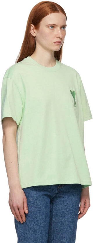 AMI ALEXANDRE MATTIUSSI Ami de Coeur T-Shirt Light Green