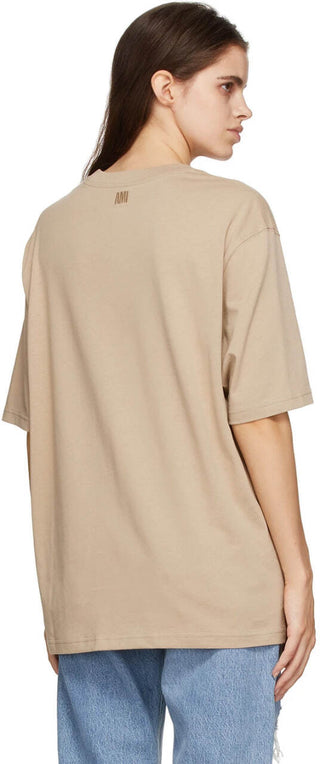 AMI ALEXANDRE MATTIUSSI Ami de Coeur T-Shirt Beige