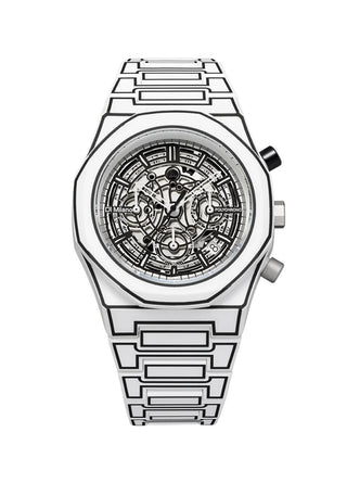 D1 Milano Polychrono Bracelet 40.5 mm White Sketch PHBJ13