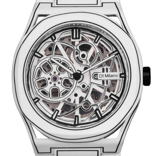 D1 Milano Skeleton White Sketch 40.5 mm SKBJ20