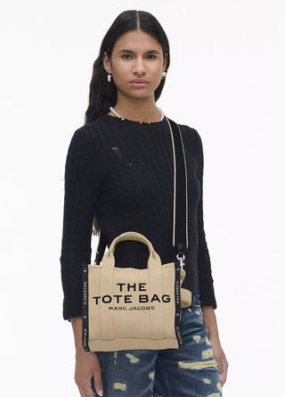 Marc Jacobs Jacquard Small Tote Bag Sand