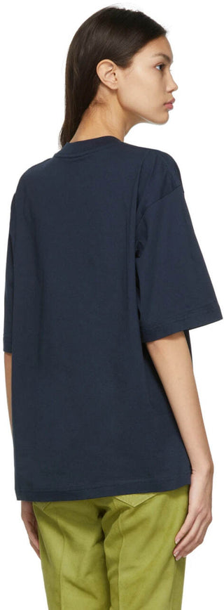 Marni Logo Crew Neck T-shirt Navy