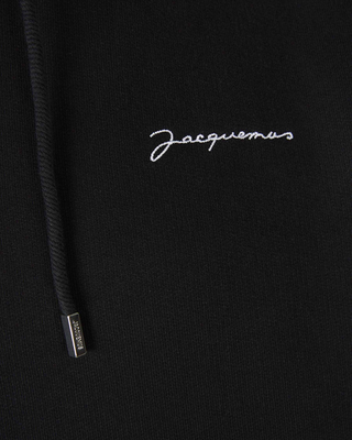 Jacquemus Le Sweatshirt Brode Hoodie Black