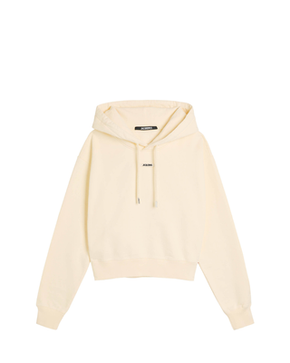 Jacquemus Gros Grain Hoodie Ivory