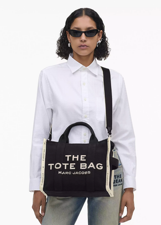 Marc Jacobs Jacquard Medium Tote Bag Black