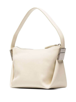 Osoi Bean Leather Shoulder Bag Cream