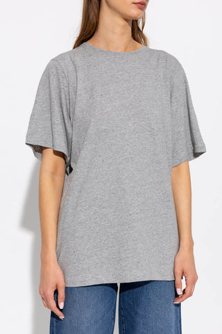 Toteme Oversized Mulberry Silk Tee Steel