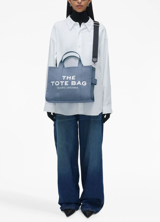 Marc Jacobs  Canvas Medium Tote Bag Blue