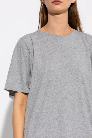 Toteme Oversized Mulberry Silk Tee Steel