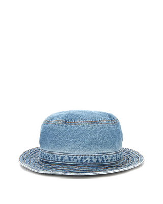 GANNI Denim Bucket Hat Washed Indigo