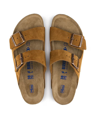 Birkenstock Arizona Suede Slides Brown 1009527