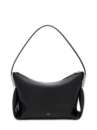 Osoi Bean Leather Shoulder Bag Black