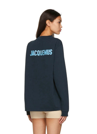 Jacquemus Navy 'Le T-Shirt Gelo' Long Sleeve T-Shirt