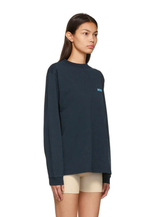 Jacquemus Navy 'Le T-Shirt Gelo' Long Sleeve T-Shirt