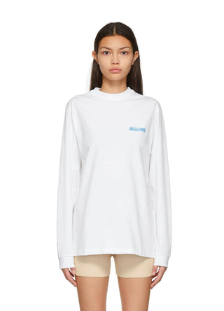 Jacquemus White 'Le T-Shirt Gelo' Long Sleeve T-Shirt