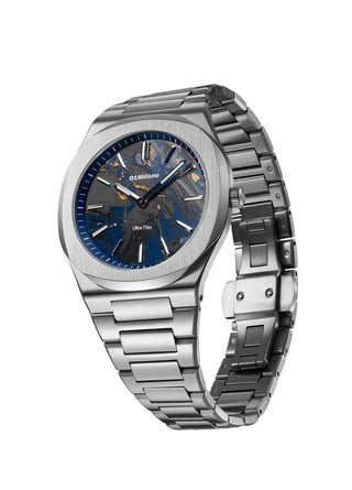 D1 Milano Groovy Carbon Reef 39 mm Silver UHBJ04