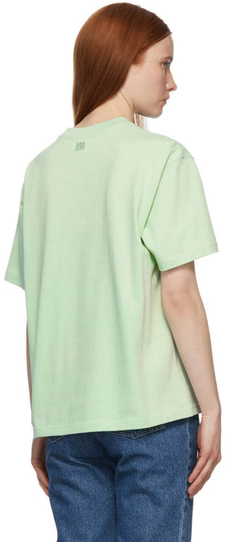 AMI ALEXANDRE MATTIUSSI Ami de Coeur T-Shirt Light Green