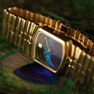 Vanna Amare x Revolve Gold Vermeil/Peacock Feather AmGPeac