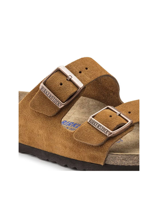 Birkenstock Arizona Suede Slides Brown 1009527