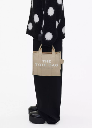 Marc Jacobs Canvas Small Tote Bag Beige