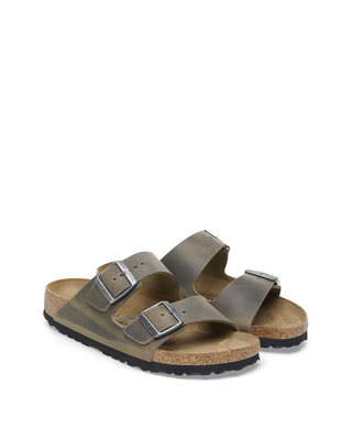 Birkenstock Arizona Oiled Leather Faded Khaki 1027039