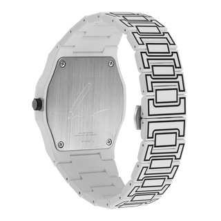 D1 Milano Polycarbon Bracelet 40.5 mm White Sketch PCBJ34