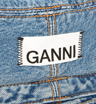 GANNI Denim Bucket Hat Washed Indigo