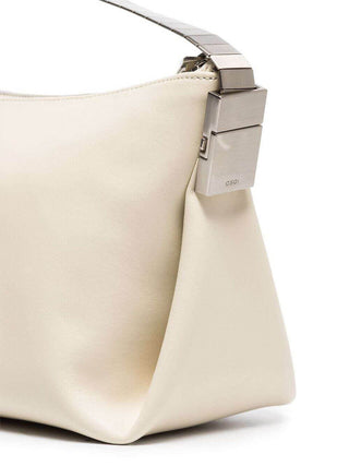 Osoi Bean Leather Shoulder Bag Cream