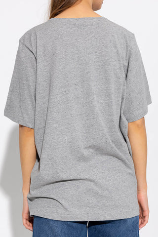 Toteme Oversized Mulberry Silk Tee Steel