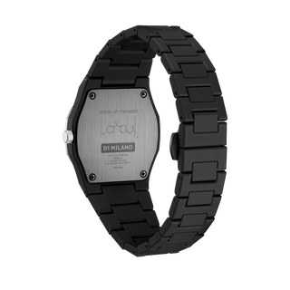 D1 Milano Polycarbon Bracelet 37 mm Gun Mesh PCBU13