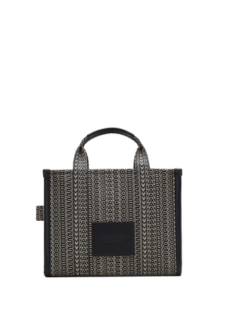 Marc Jacobs Monogram Jacquard Medium Tote Bag Black / Beige