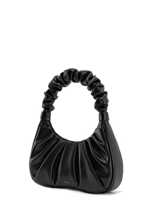 JW PEI Gabbi Ruched Hobo Handbag Black