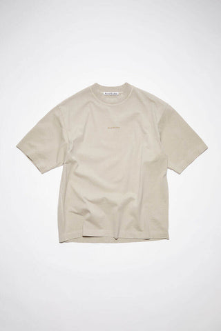 Acne Studios Logo cotton jersey T-shirt Oyster Grey