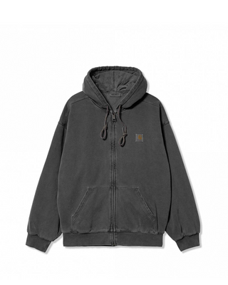 Carhartt WIP Hooded Vista Zip Jacket Garment Dyed Vulcan