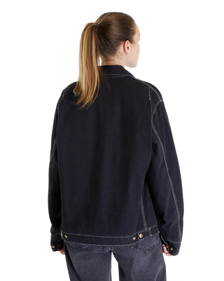 Carhartt WIP OG Detroit Jacket (Winter) Aged Canvas Stone Washed Black