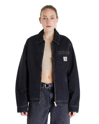 Carhartt WIP OG Detroit Jacket (Winter) Aged Canvas Stone Washed Black