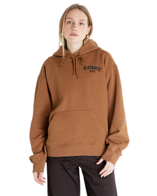 Carhartt WIP Onyx Script Hoodie Hamilton Brown