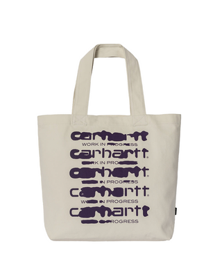 Carhartt Wip Logo Shopping  Bag White