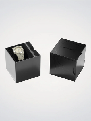 D1 Milano Polycarbon Bracelet 37 mm Grey Mesh PCBU16