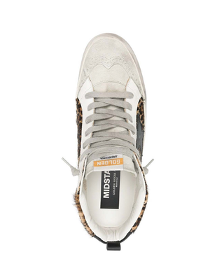 Golden Goose Mid Star Sneakers Leopard Print