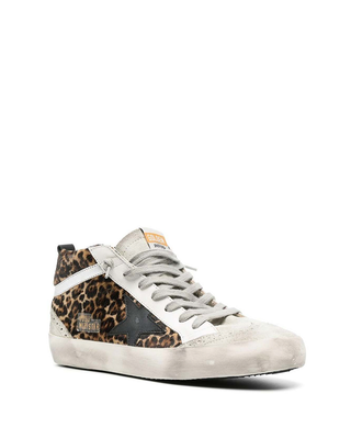 Golden Goose Mid Star Sneakers Leopard Print