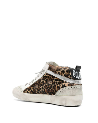 Golden Goose Mid Star Sneakers Leopard Print