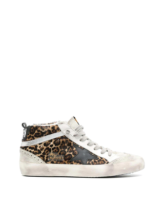 Golden Goose Mid Star Sneakers Leopard Print