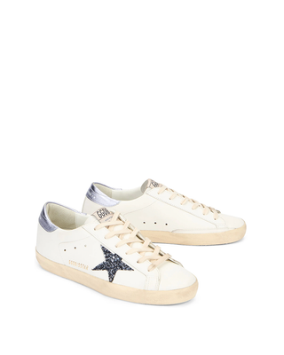 Golden Goose Super-Star Sneakers White/Black/Wisteria
