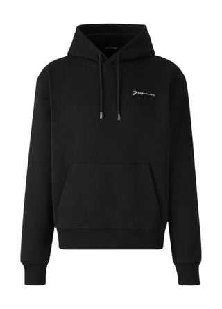 Jacquemus Le Sweatshirt Brode Hoodie Black