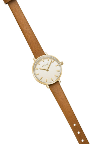 Breda Beverly Gold/Brown Leather 1730N