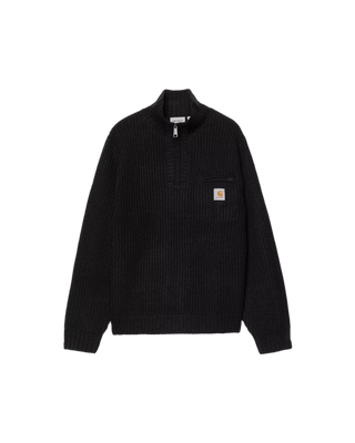 Carhartt WIP Detroit Half Zip Sweater - Black