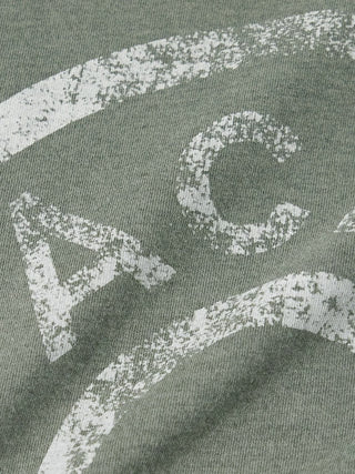 Acne Studios Logo Printing Short-Sleeve T-Shirt Green