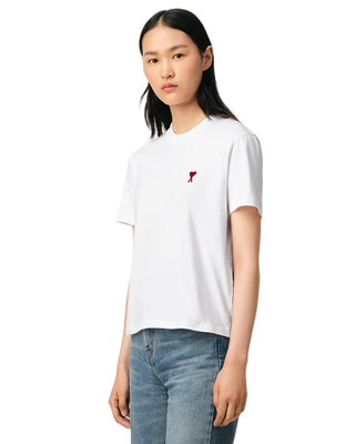 Ami Paris Cotton Ami de Coeur T-Shirt White
