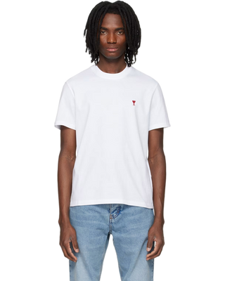 Ami Paris Cotton Ami de Coeur T-Shirt White